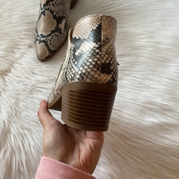 Style Co Vidyaa Ankle Booties Natural Snake 5M - Picture 8 of 12